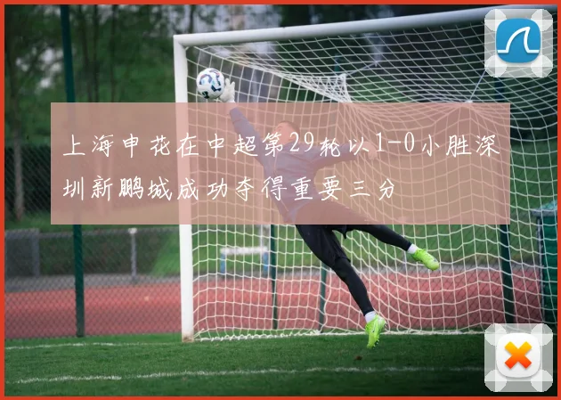 上海申花在中超第29轮以1-0小胜深圳新鹏城成功夺得重要三分